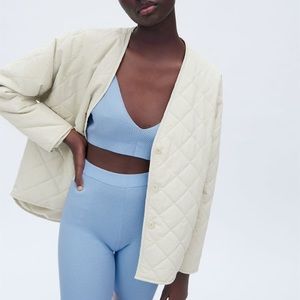 NWT Zara padded quilted jacket